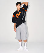 09 APPLIQUE RUGBY JERSEY T-SHIRTS [BLACK]