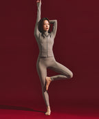 W B-FLEX FULL ZIP UP JACKET [BROWN]