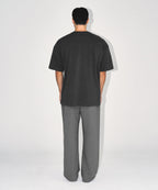 CHROME B SEMI WIDE PANTS [CHARCOAL]