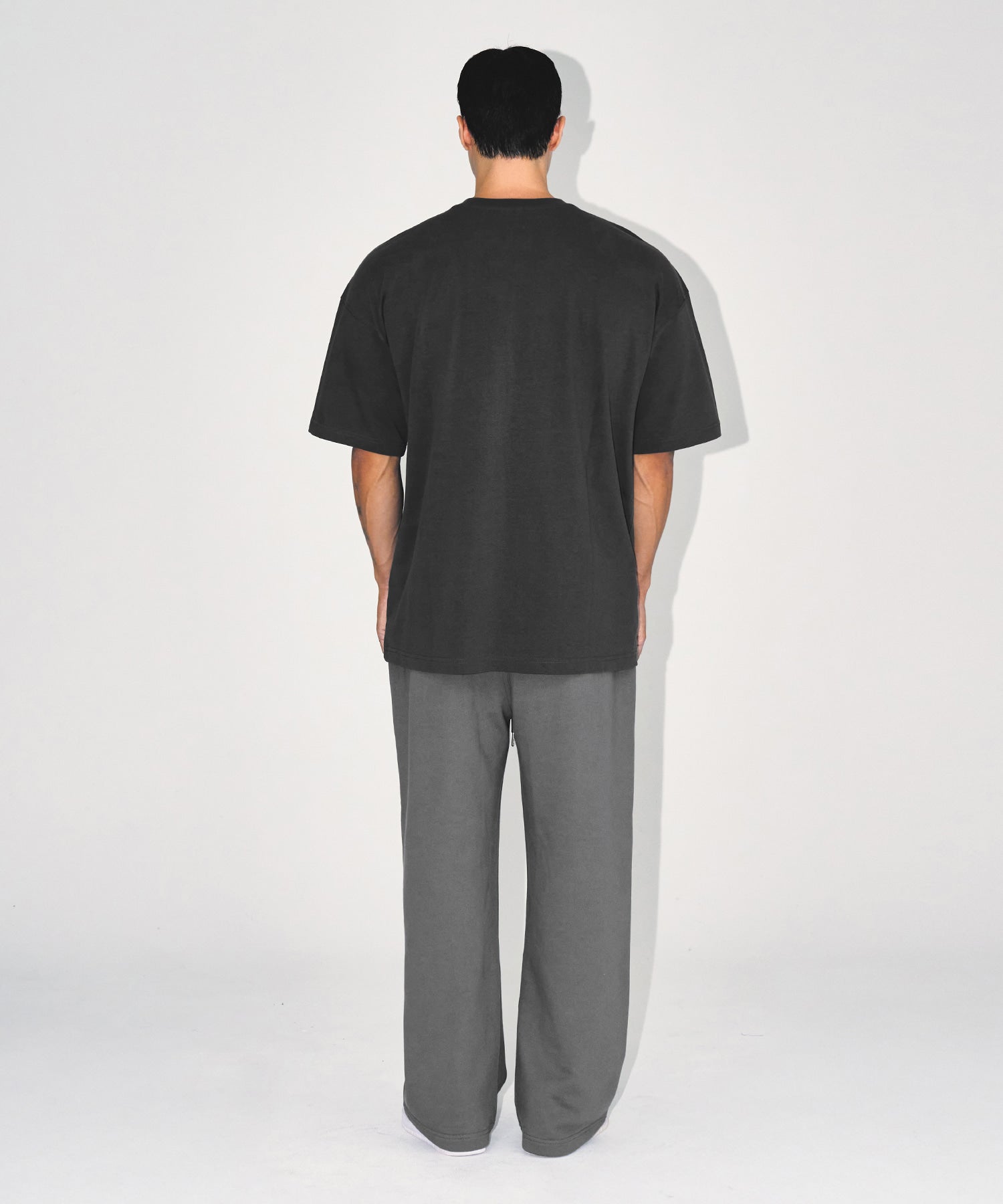 CHROME B SEMI WIDE PANTS [CHARCOAL]
