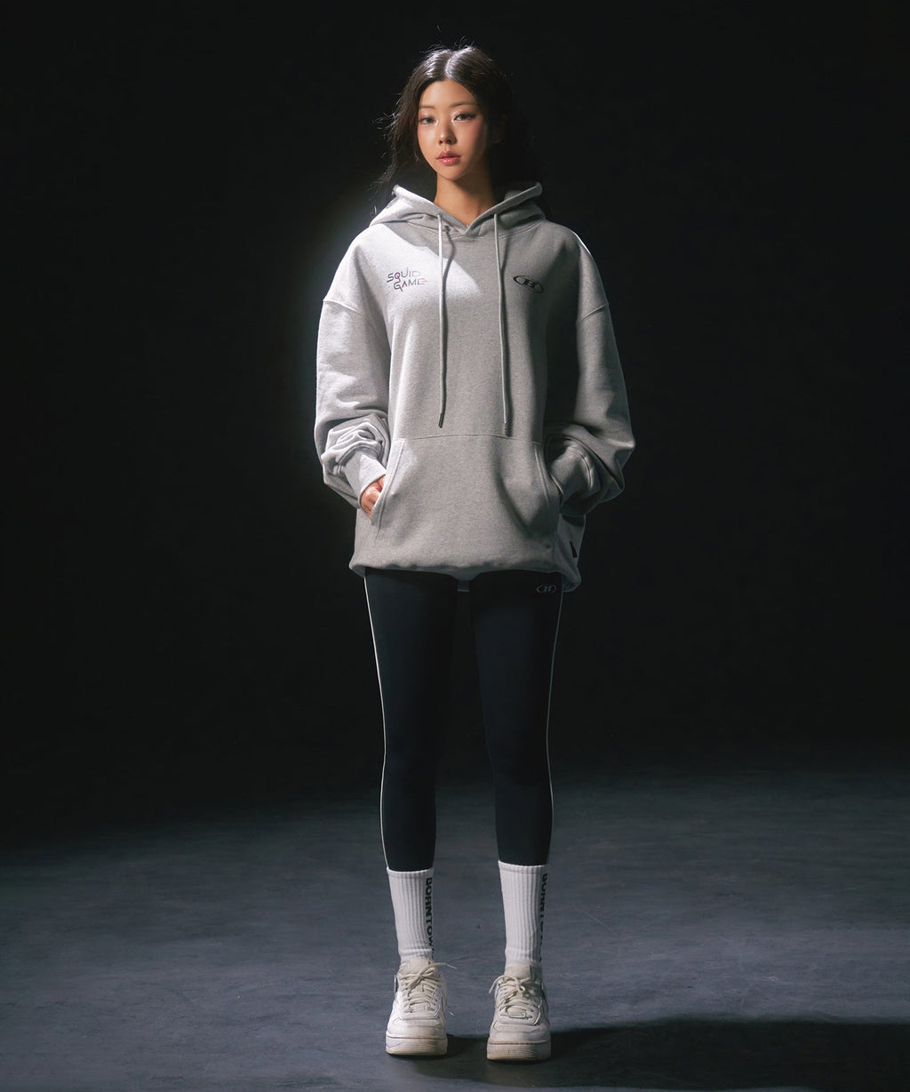 SQUID GAME CHARACTER HOODIE [MELANGE GREY]