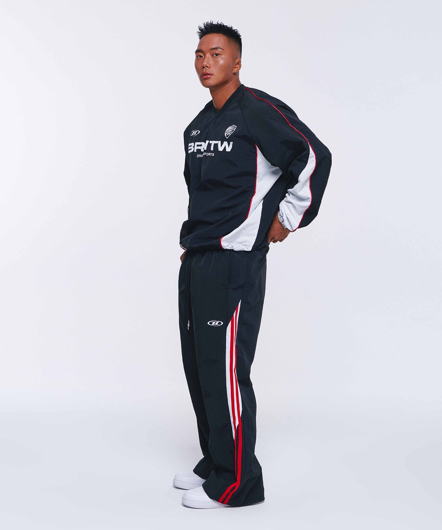 BRNTW VENTILATION NYLON TOP [BLACK]