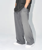 CHROME B SEMI WIDE PANTS [CHARCOAL]