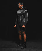 BRN ECLIPSE SEAMLESS HALF ZIP UP LONG SLEEVE [BLACK]