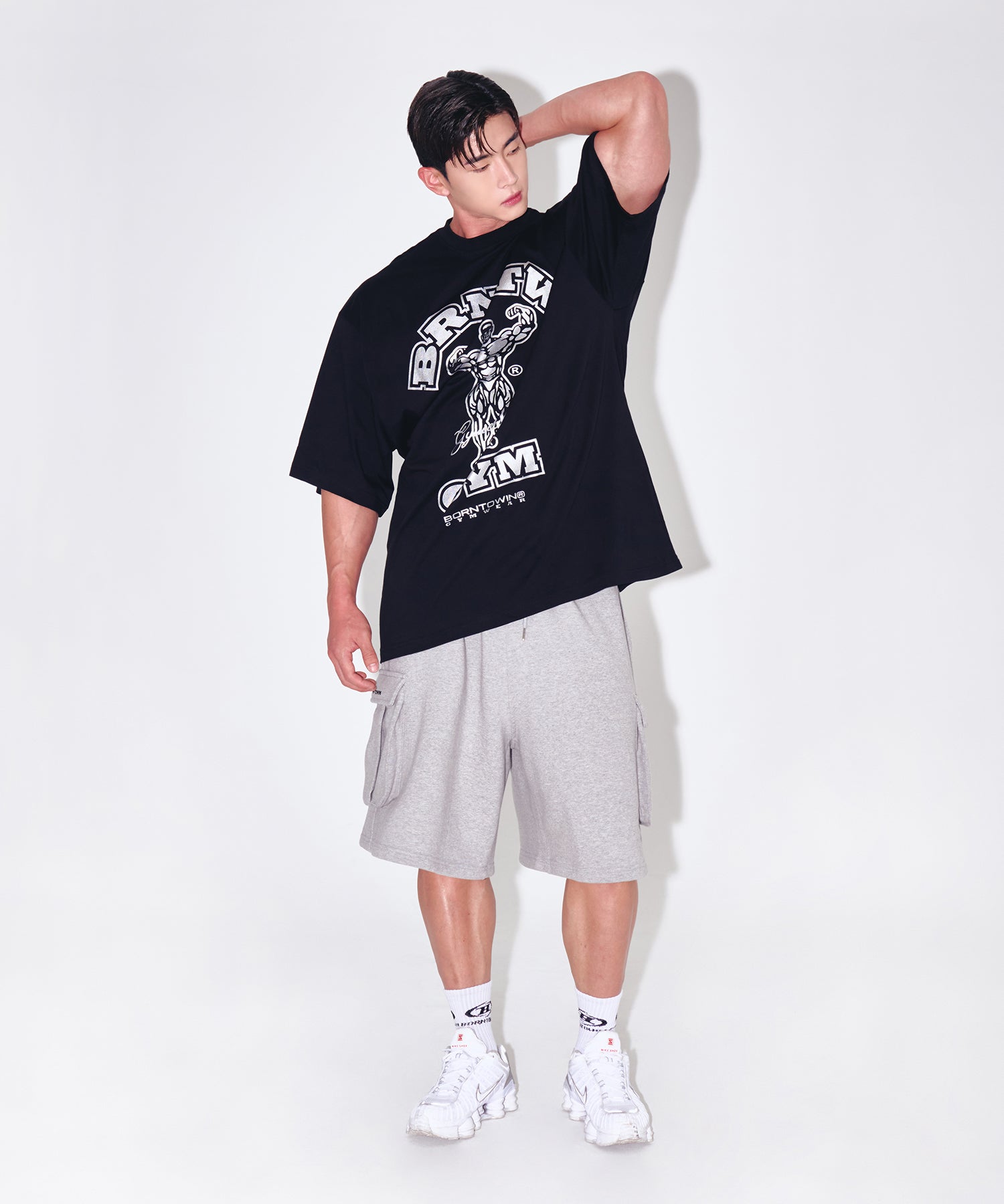 RAISEBORN OVER FIT T-SHIRTS [BLACK] Secondary image