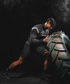 BRN ECLIPSE SEAMLESS HALF ZIP UP LONG SLEEVE [BLACK]