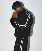 CHROME B JERSEY TRACK JACKET [BLACK]
