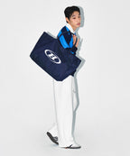 SYMBOL B LOGO SHOPPER BAG [MID DENIM]