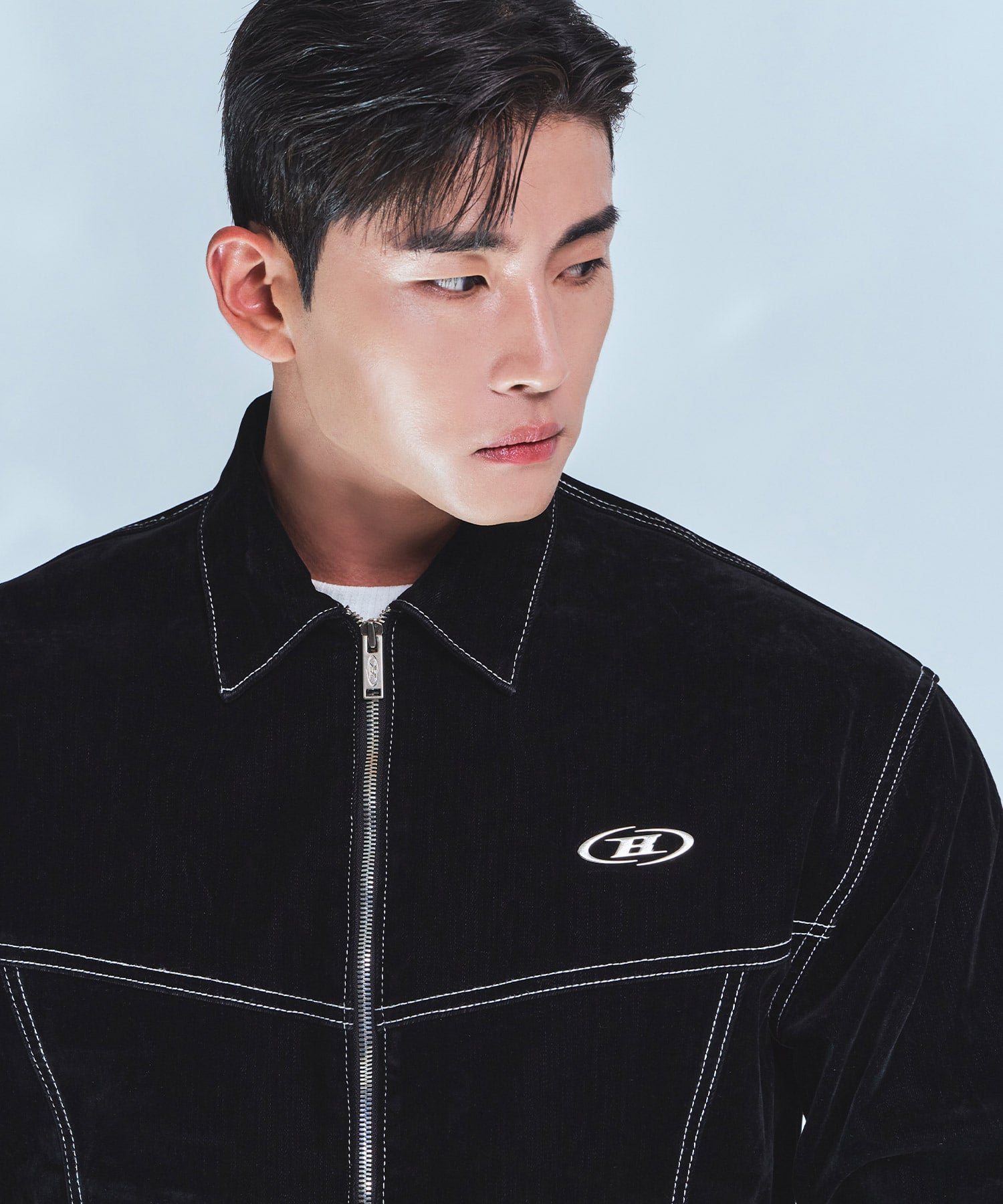 VELVET DENIM TRUCKER JACKET