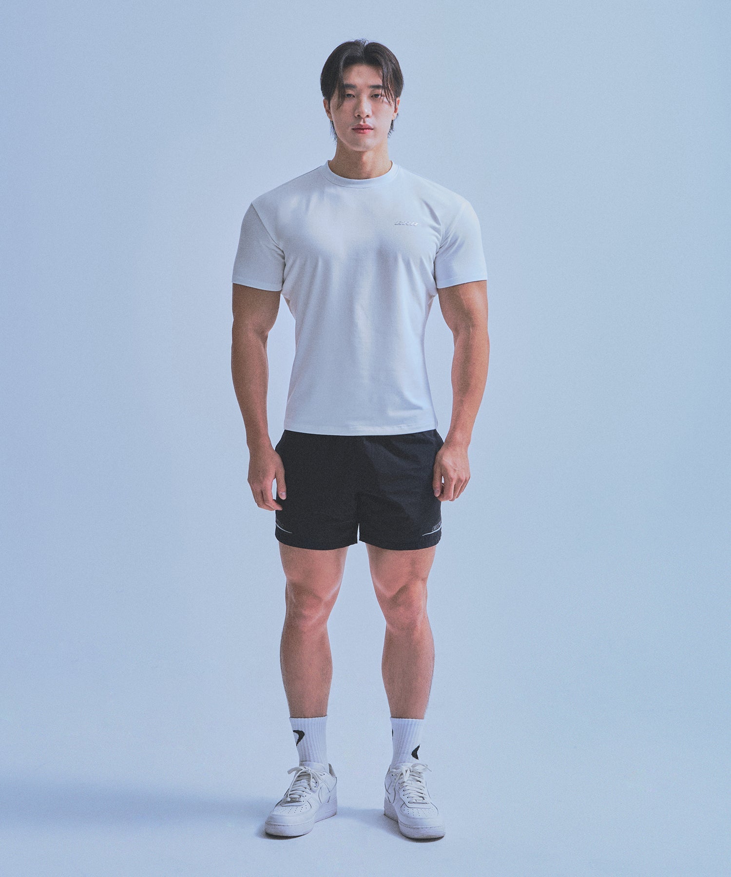 SILVER BRN MUSCLE FIT T-SHIRTS [WHITE] Secondary image