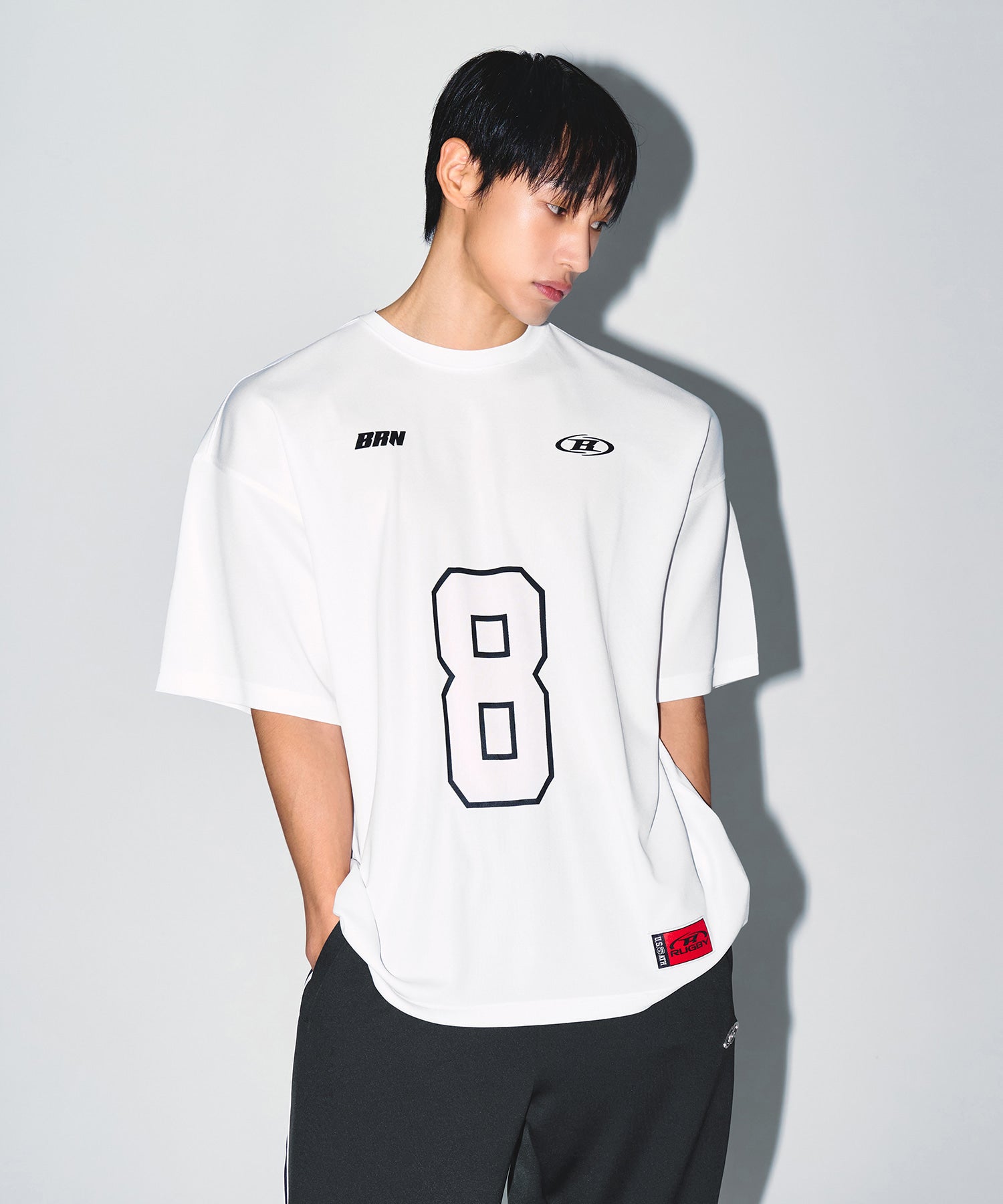 BRN COOL MESH EXTRA FIT T-SHIRTS [WHITE] Main image