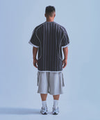 SYMBOL B SOCCER STRIPE JERSEY [BLACK]