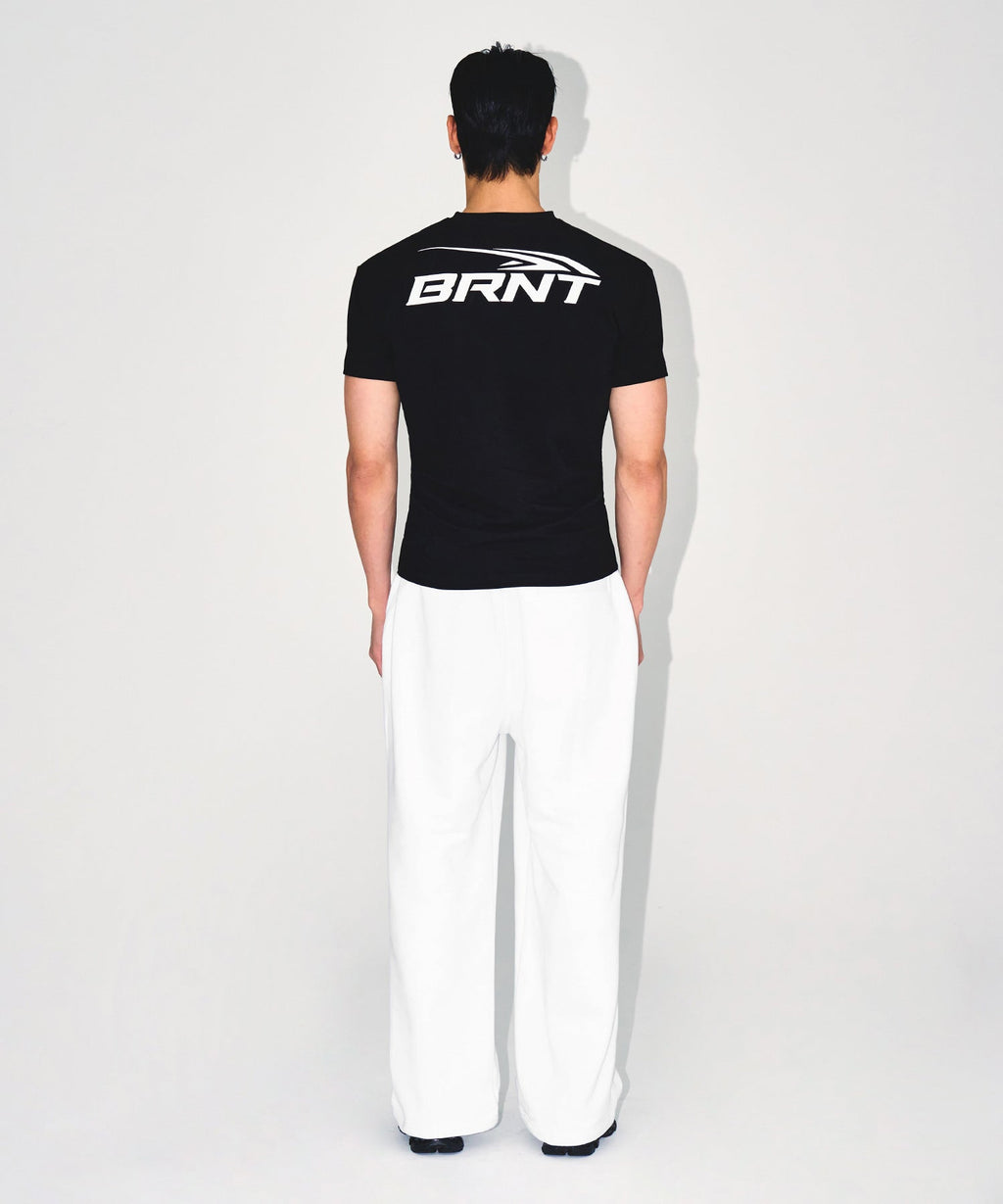 CHROME B SEMI WIDE PANTS [WHITE]