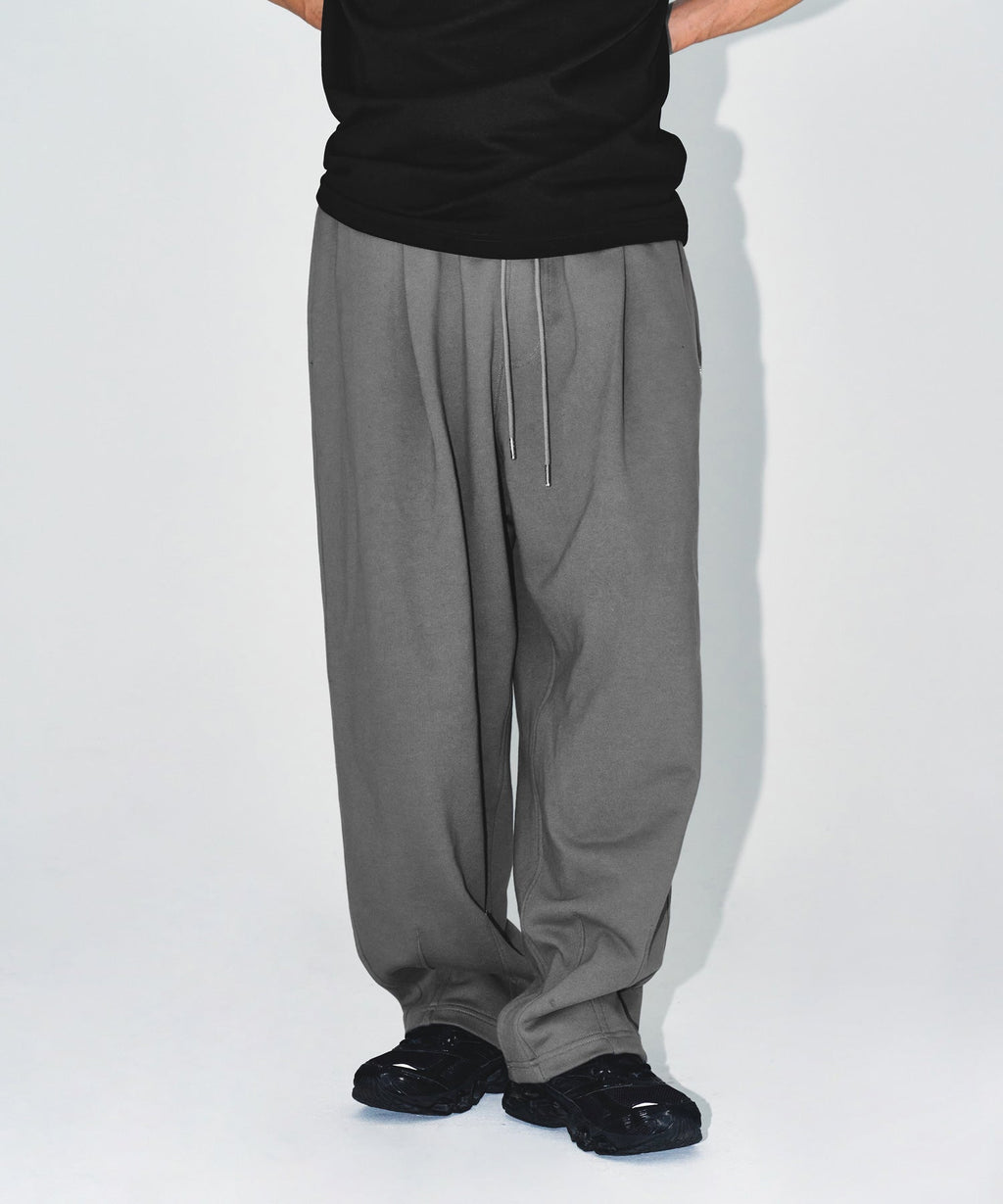 CHROME B MAXI WIDE PANTS [CHARCOAL]
