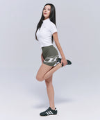 B LOGO 3.5 BIKER SHORTS [BLACK]