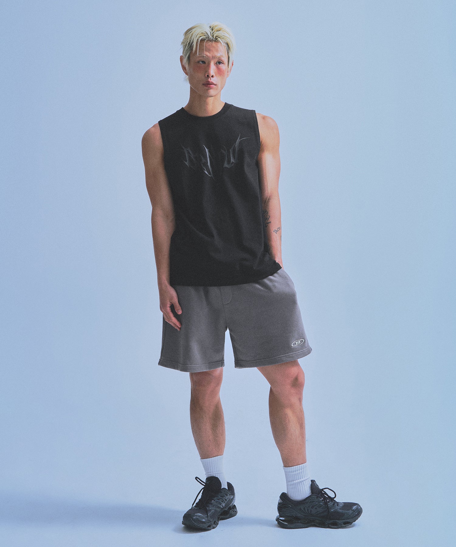 CHROME B HALF PANTS_SHORT VER [CHARCOAL] Main image