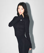 W COMPRESSION FULL ZIP UP JACKET [BLACK]