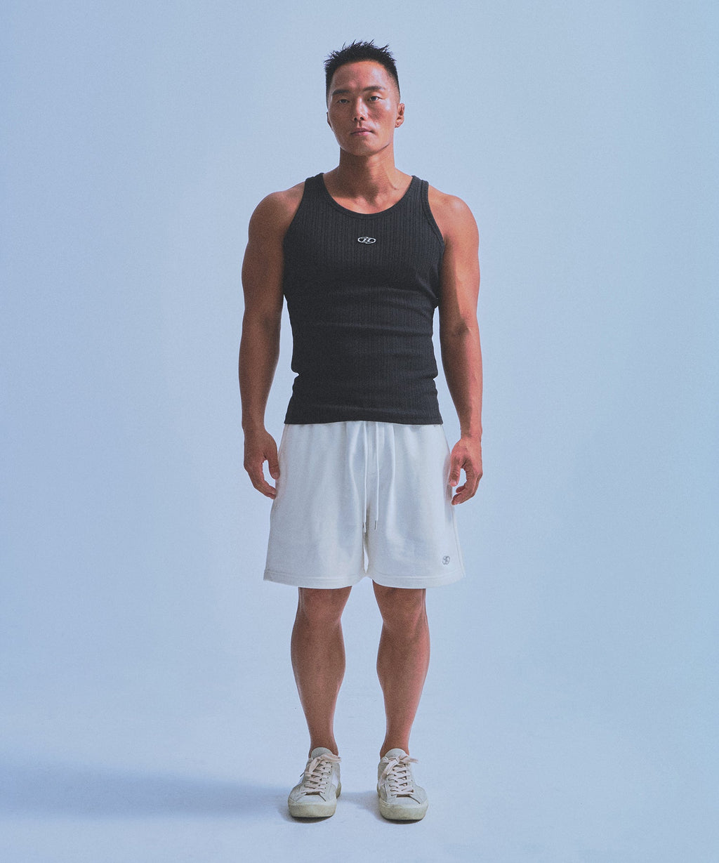 B PENDANT SLICE SLEEVELESS [BLACK]