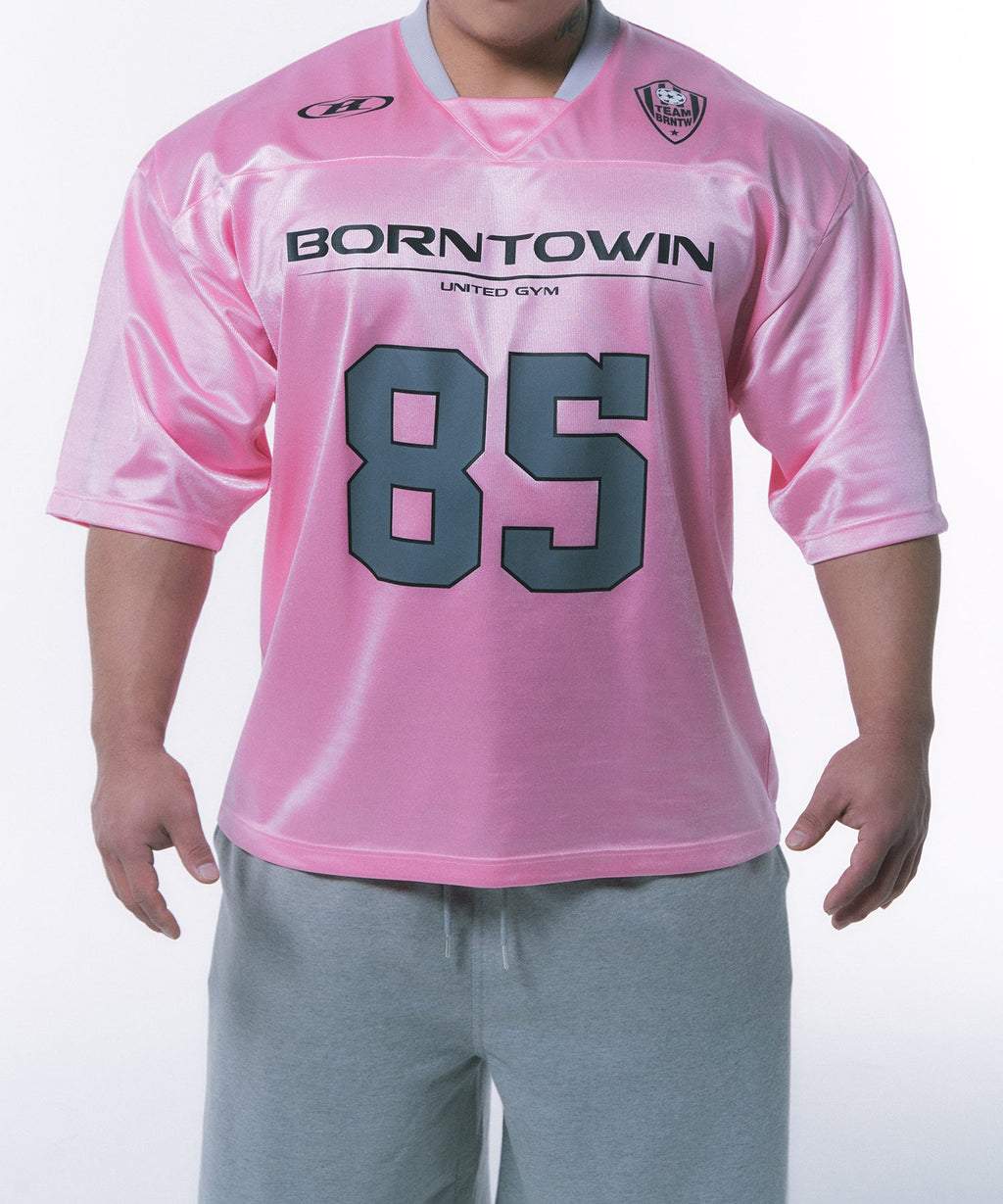 CHROME B LOGO HALF PANTS LONG VER [MELANGE GREY]