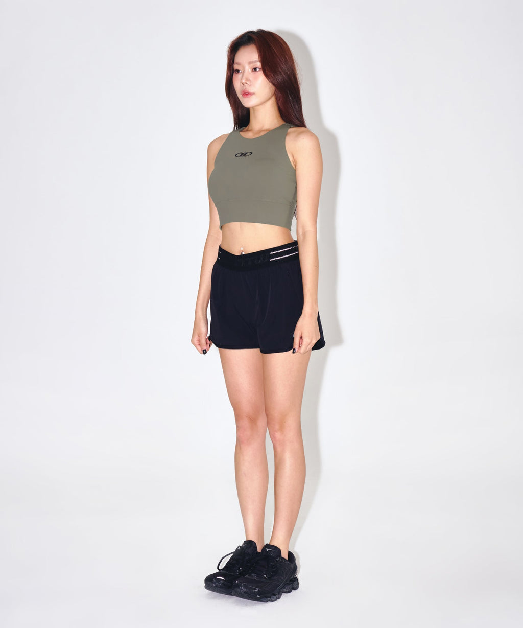 B SYMBOL TANK TOP [KHAKI]