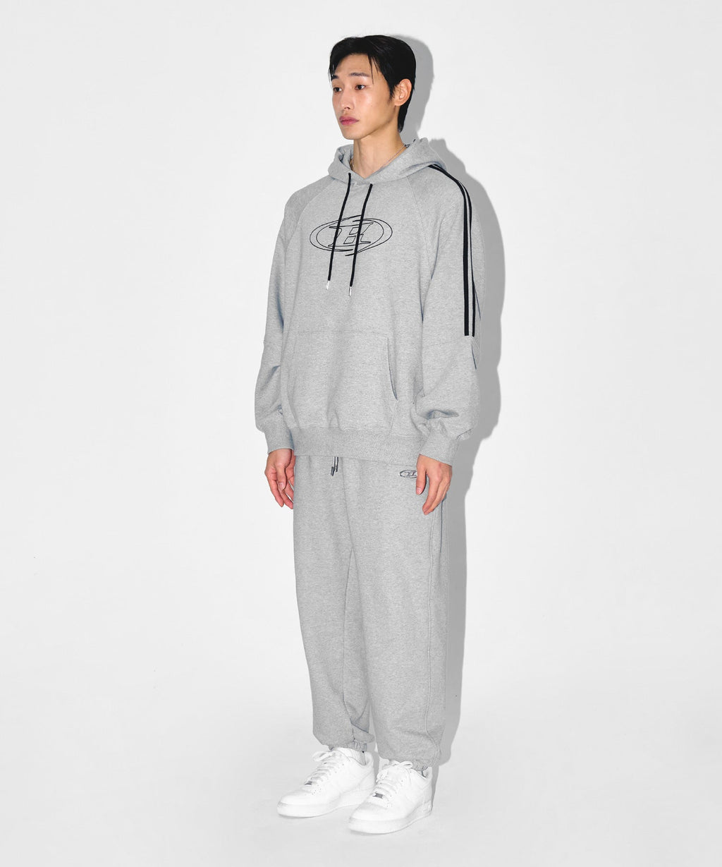 CHROME B JOGGER PANTS [MELANGE GREY]