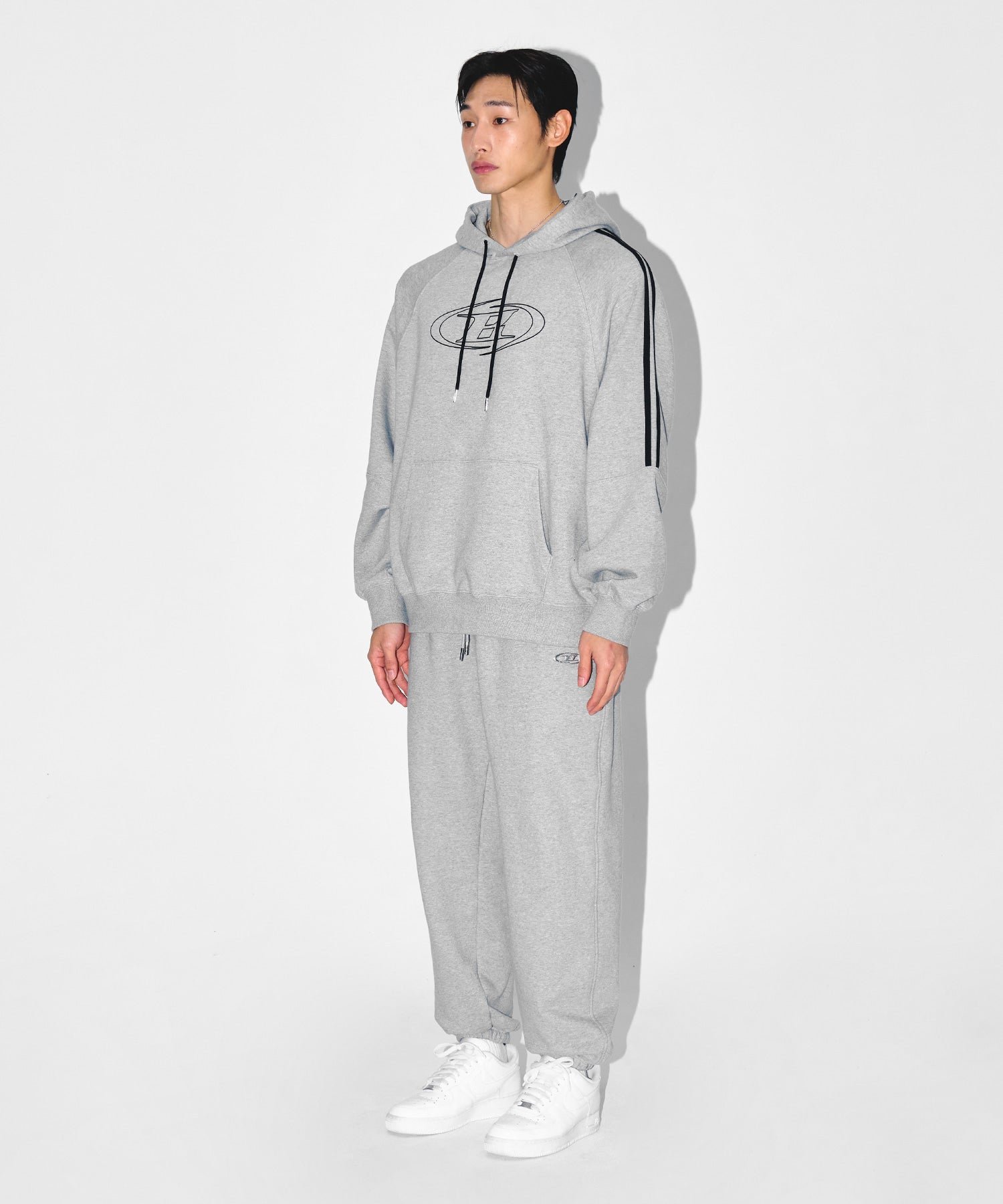 CHROME B JOGGER PANTS [MELANGE GREY]