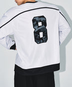 LINE TAPING RUGBY LONG SLEEVE [SILVER]