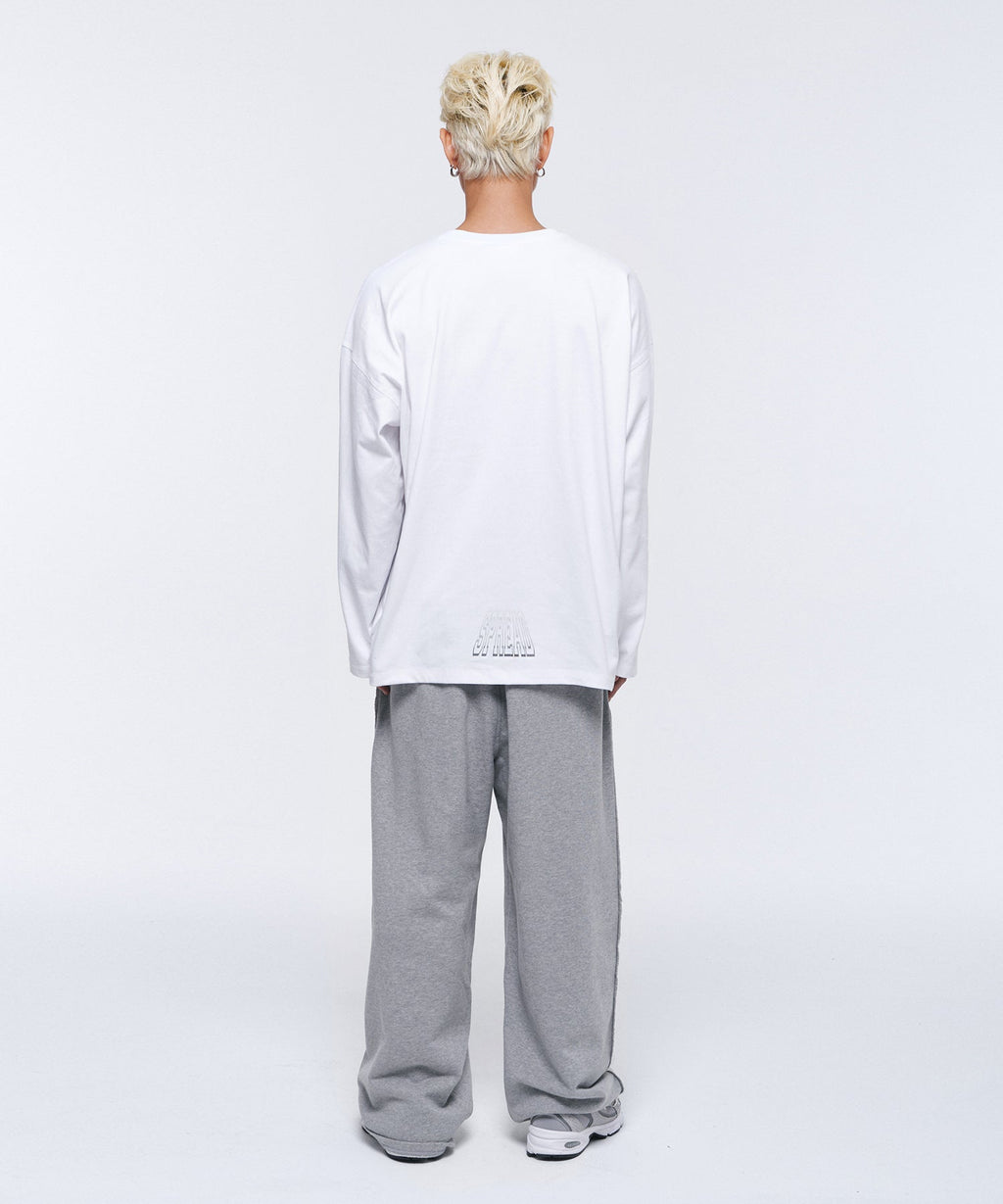 CRACK B SYMBOL LONGSLEEVE [WHITE]