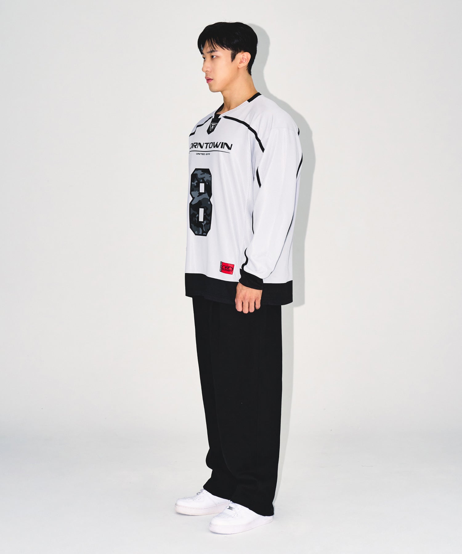 CHROME B MAXI WIDE PANTS [BLACK] Secondary image