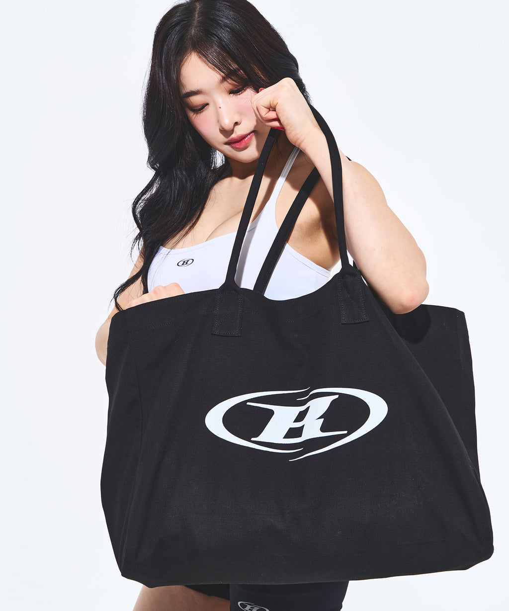 SYMBOL B LOGO SHOPPER BAG [BLACK]
