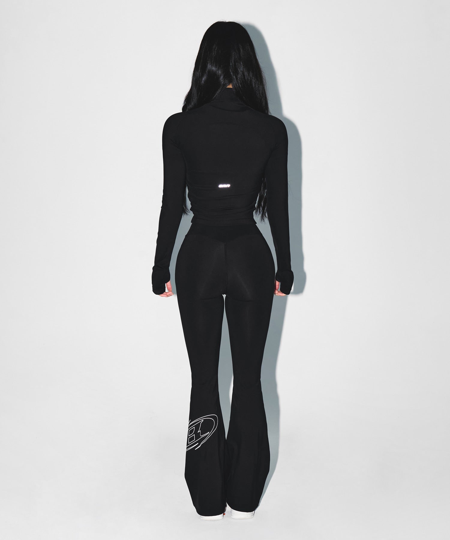 W COMPRESSION FULL ZIP UP JACKET [BLACK]