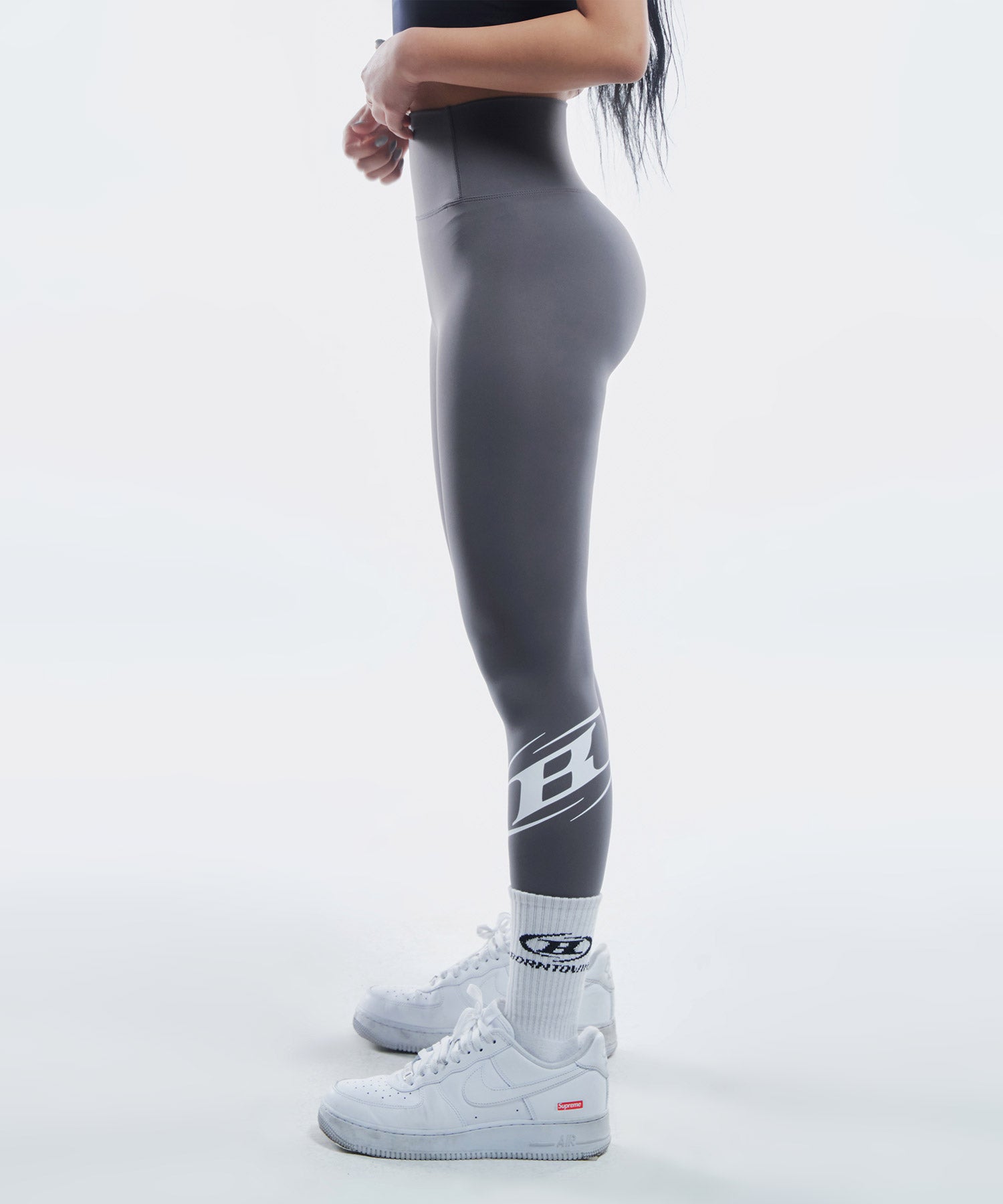 SYMBOL B LONG LEGGINGS [GREY] Secondary image