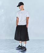 CHROME B BLACK LINE HALF PANTS LONG VER