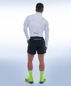 SYMBOL B MUSCLE FIT HALF ZIP-UP LONGSLEEVE