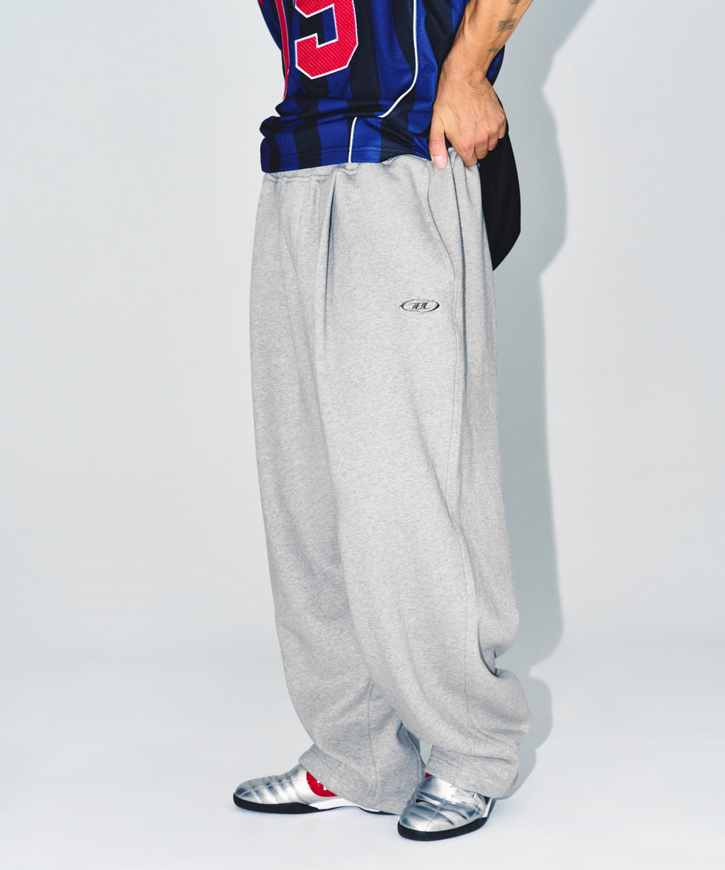CHROME B MAXI WIDE PANTS [MELANGE GREY]