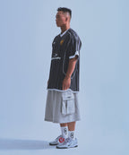 SYMBOL B SOCCER STRIPE JERSEY [BLACK]