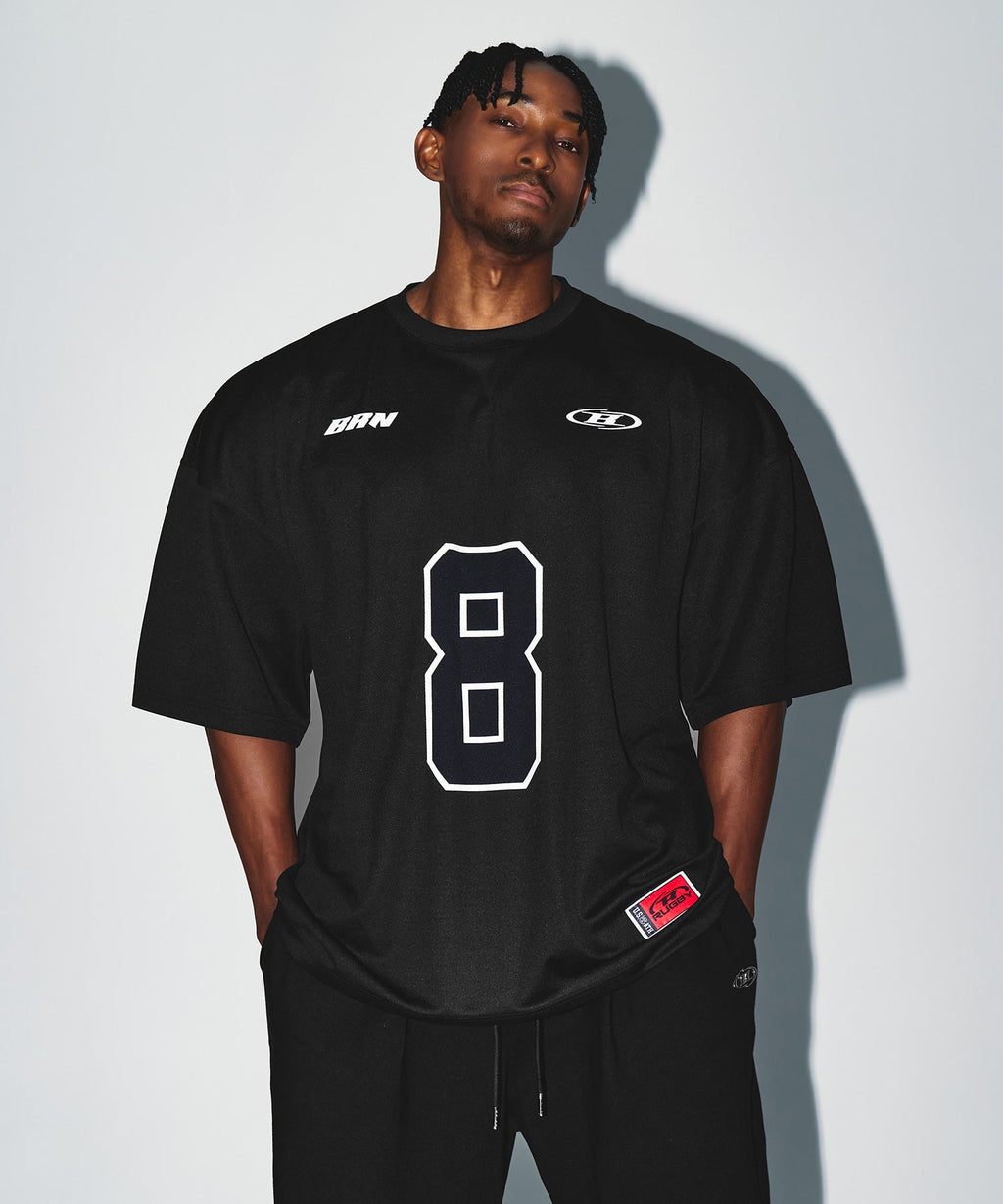 BRN COOL MESH EXTRA FIT T-SHIRTS [BLACK]