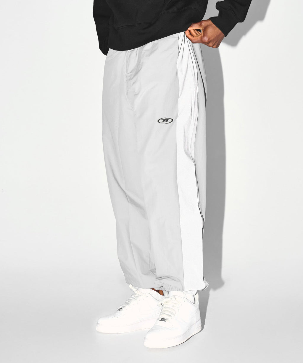 CHROME NYLON BLOCK PANTS [GREY]