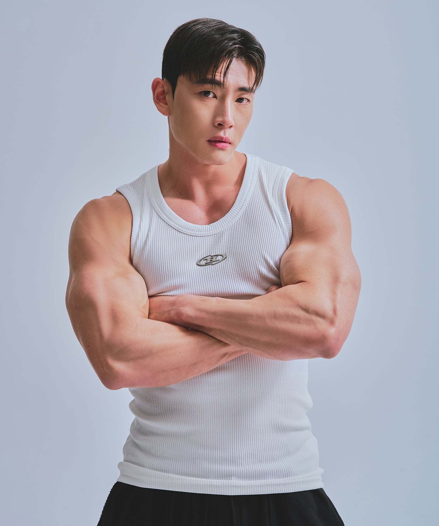 B-SYMBOL LOGO SLEEVELESS_NON MESH VER [IVORY]