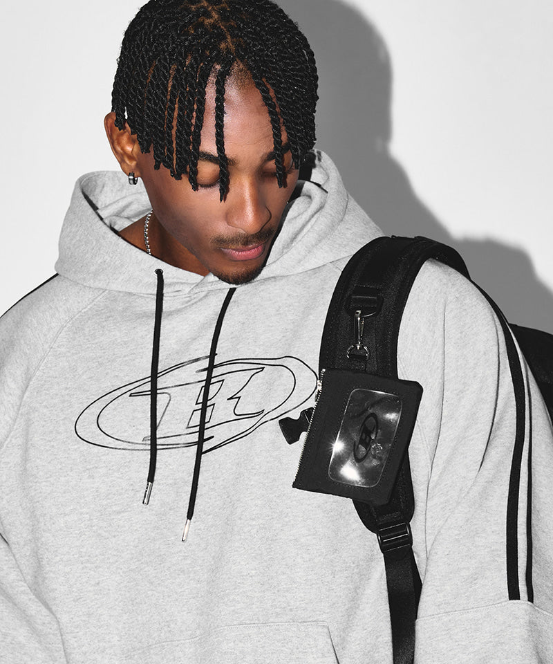 SYMBOL B CARD WALLET KEYRING [BLACK] Secondary image