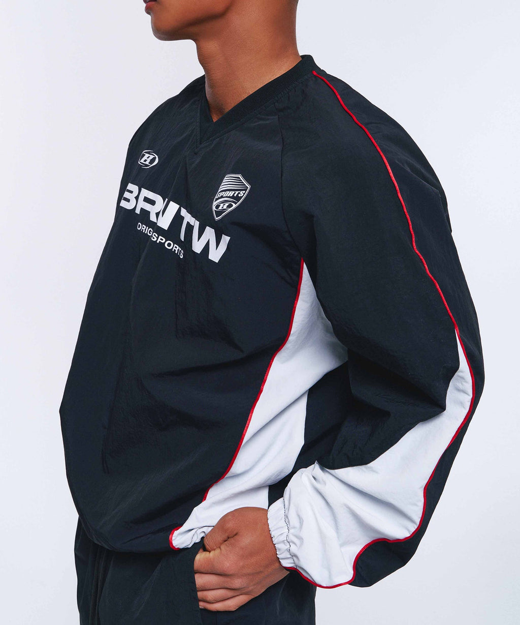 BRNTW VENTILATION NYLON TOP [BLACK]