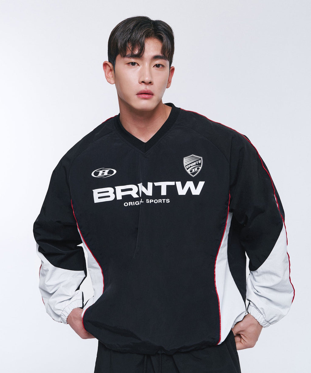 BRNTW VENTILATION NYLON TOP [BLACK]