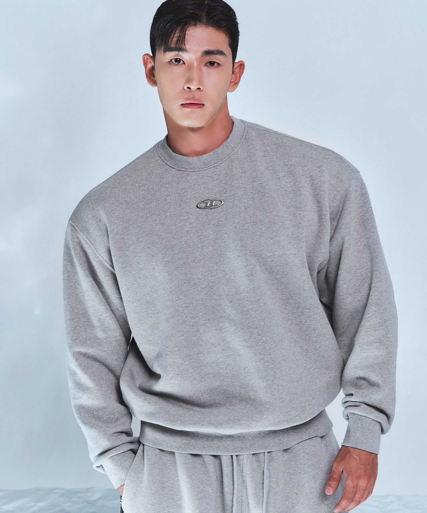 CHROME B SWEATSHIRTS [MELANGE GREY] Main image