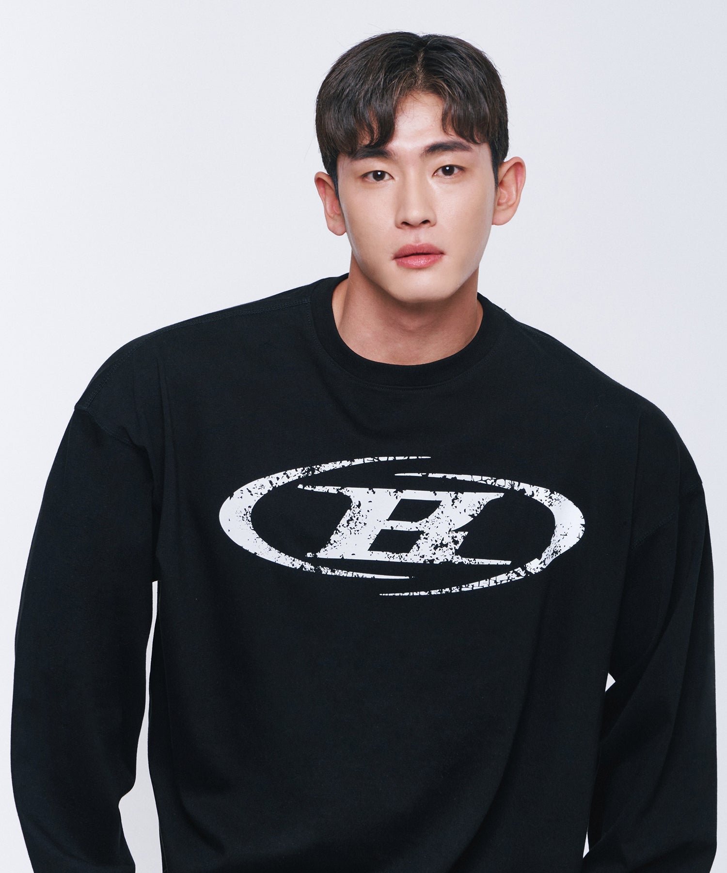 CRACK B SYMBOL LONGSLEEVE [BLACK] Secondary image