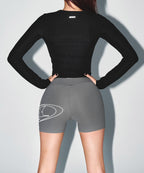 W STROKE B 3.5 BIKER SHORTS [CHARCOAL]