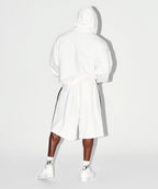 CHROME B TRACK LINE BERMUDA PANTS [WHITE]