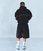 CHROME B BLACK LINE HALF PANTS LONG VER