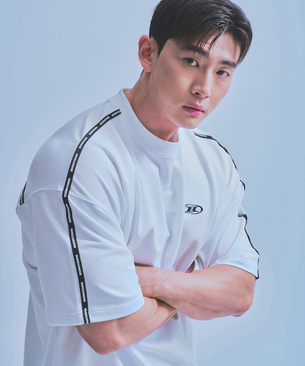 BLACK LINE EXTRA FIT T-SHIRTS [WHITE]