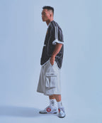 SYMBOL B SOCCER STRIPE JERSEY [BLACK]