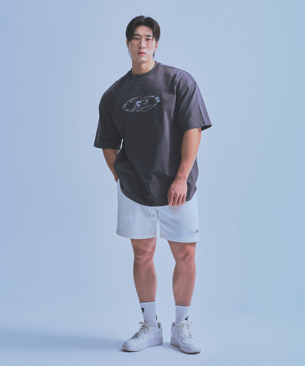 CHROME B HALF PANTS_SHORT VER [WHITE]